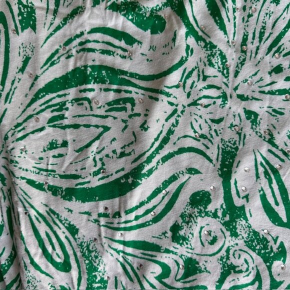 INC International Concept Green Women's Sleeveless One-Shoulder Top - Picture 5 of 7